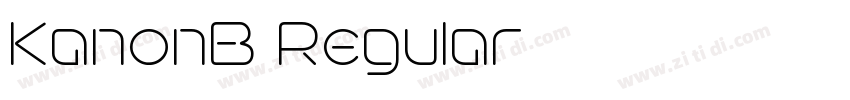 KanonB Regular字体转换 KanonB Regular字体转换